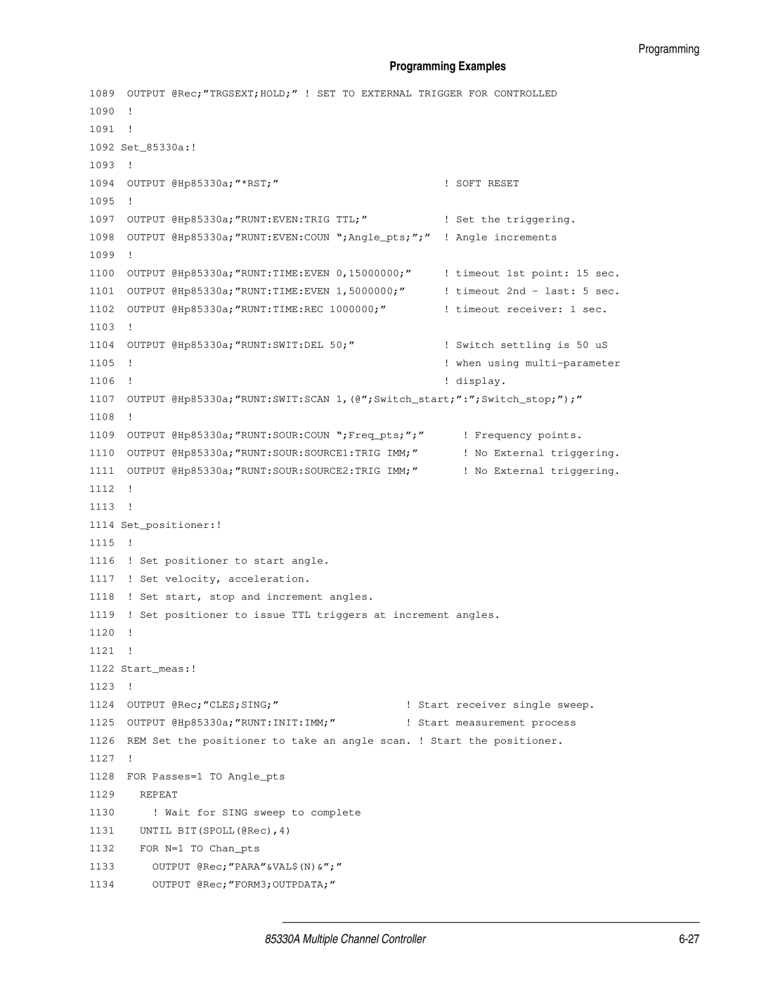 Agilent Technologies 85330A service manual Soft Reset 