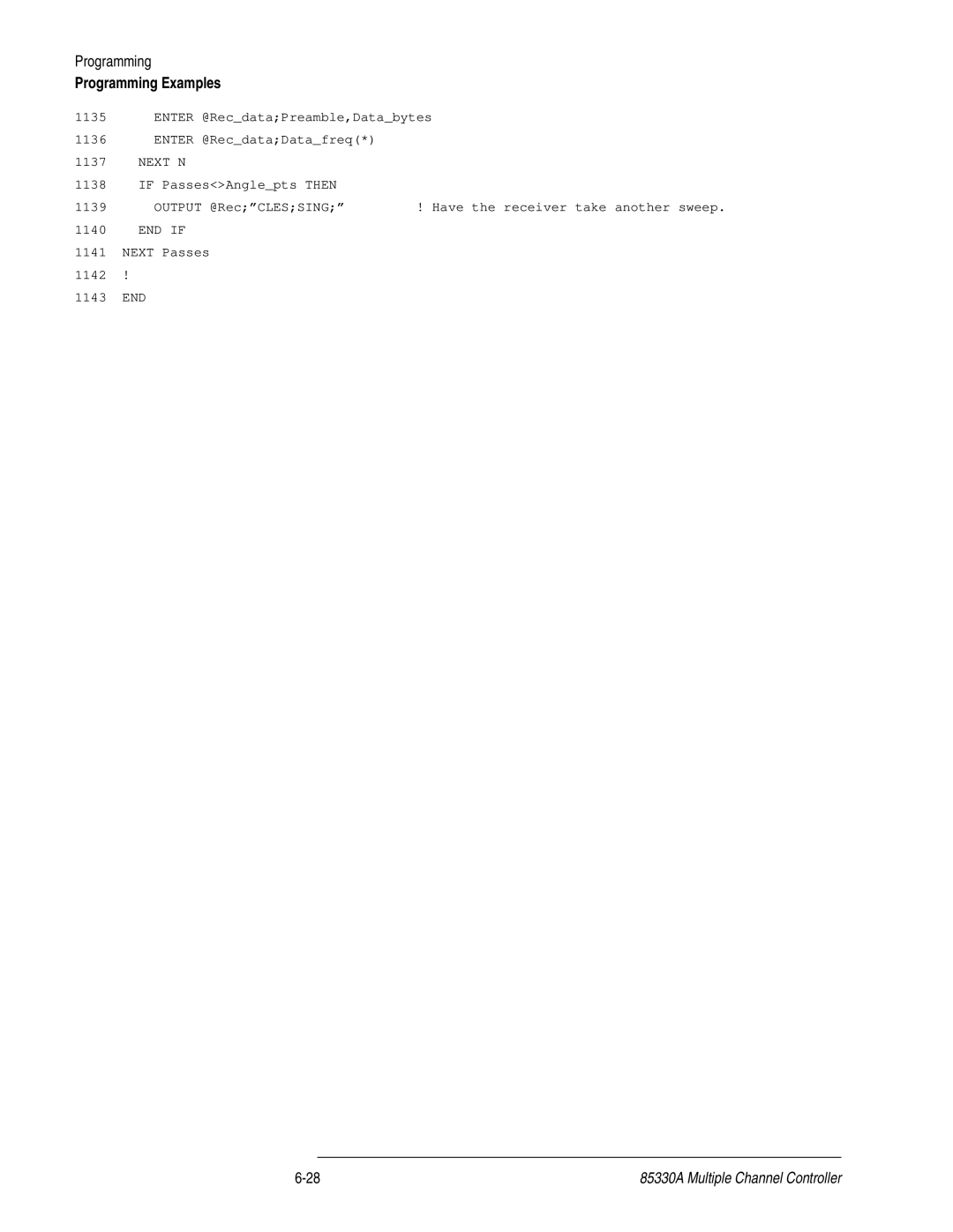 Agilent Technologies 85330A service manual If PassesAnglepts then 