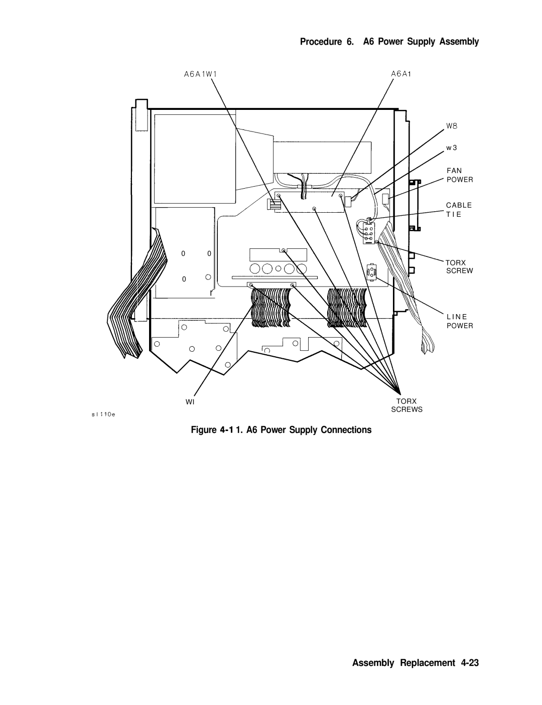 Agilent Technologies 856290216 service manual 1. A6 Power Supply Connections Assembly Replacement 