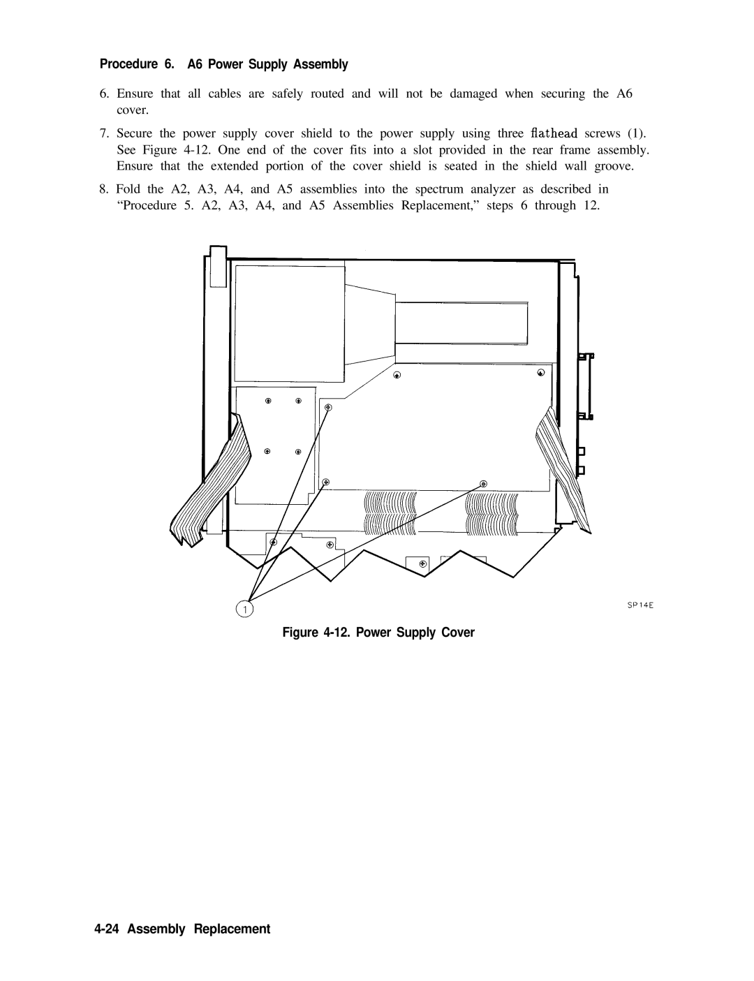 Agilent Technologies 856290216 service manual Power Supply Cover Assembly Replacement 