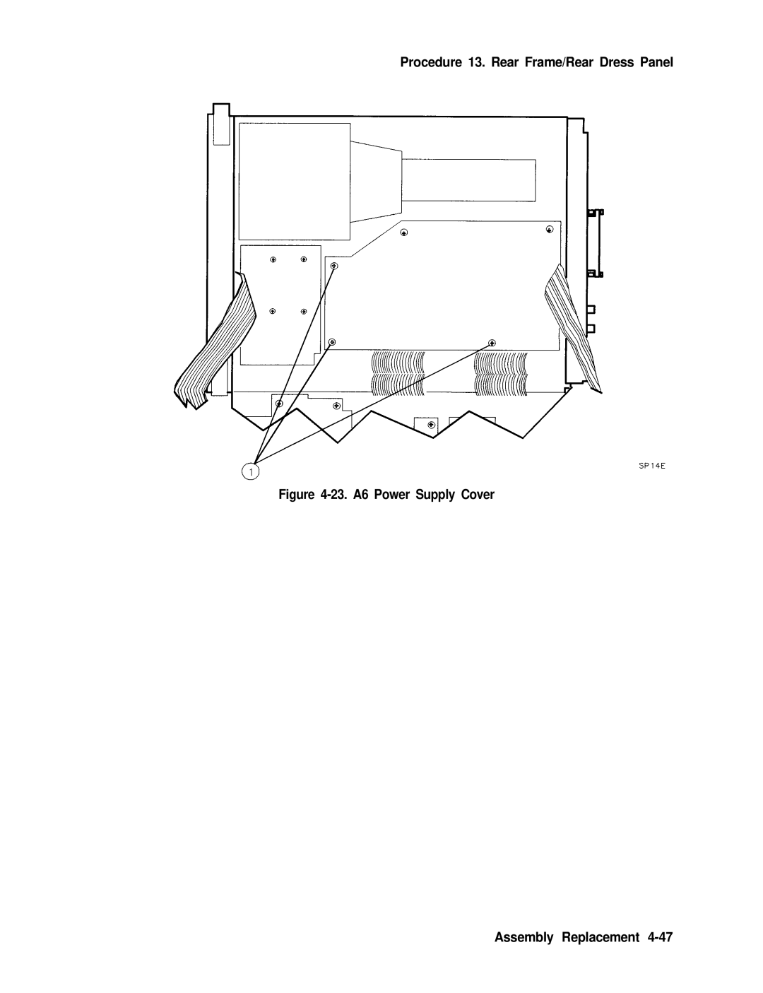 Agilent Technologies 856290216 service manual 23. A6 Power Supply Cover Assembly Replacement 