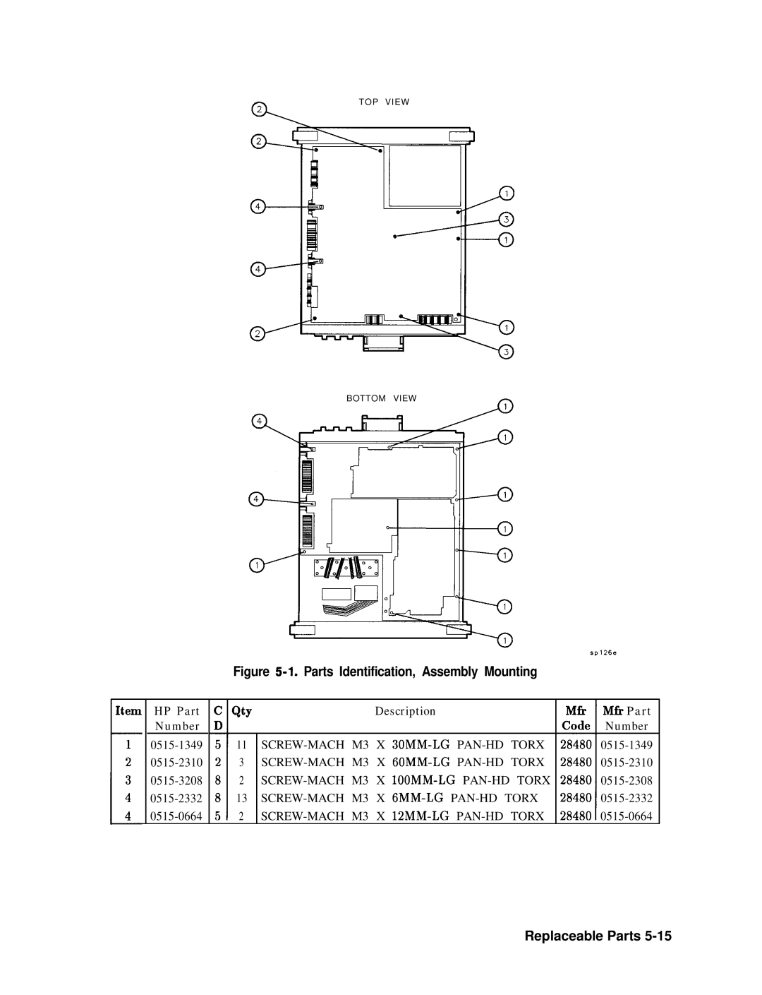 Agilent Technologies 856290216 service manual Parts Identification, Assembly Mounting 