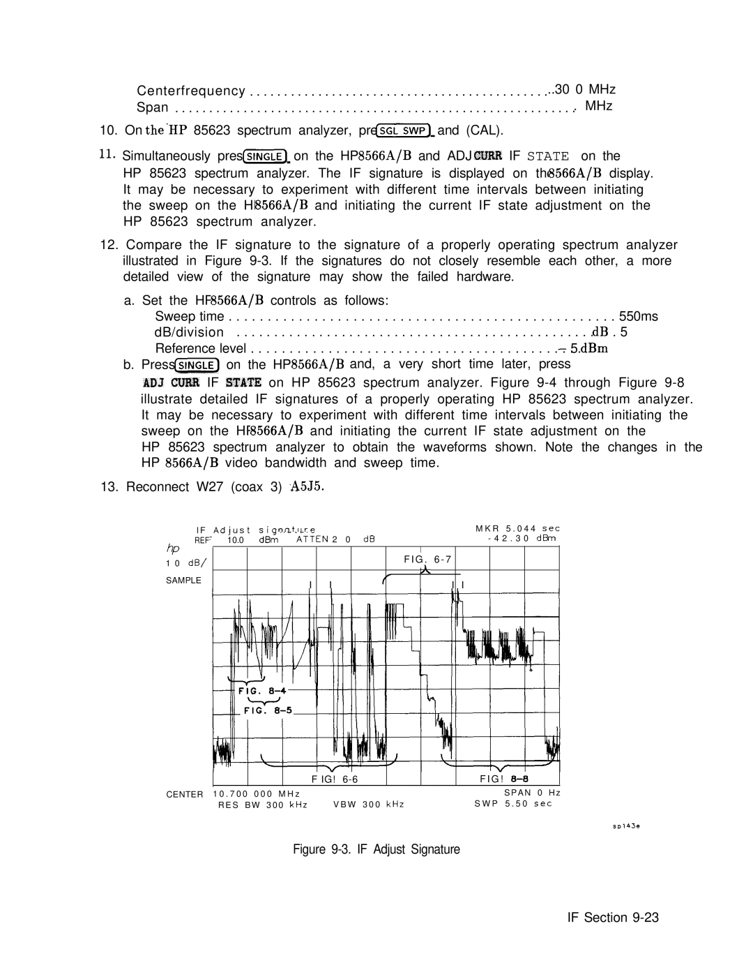 Agilent Technologies 856290216 service manual If Adjust Signature If Section 