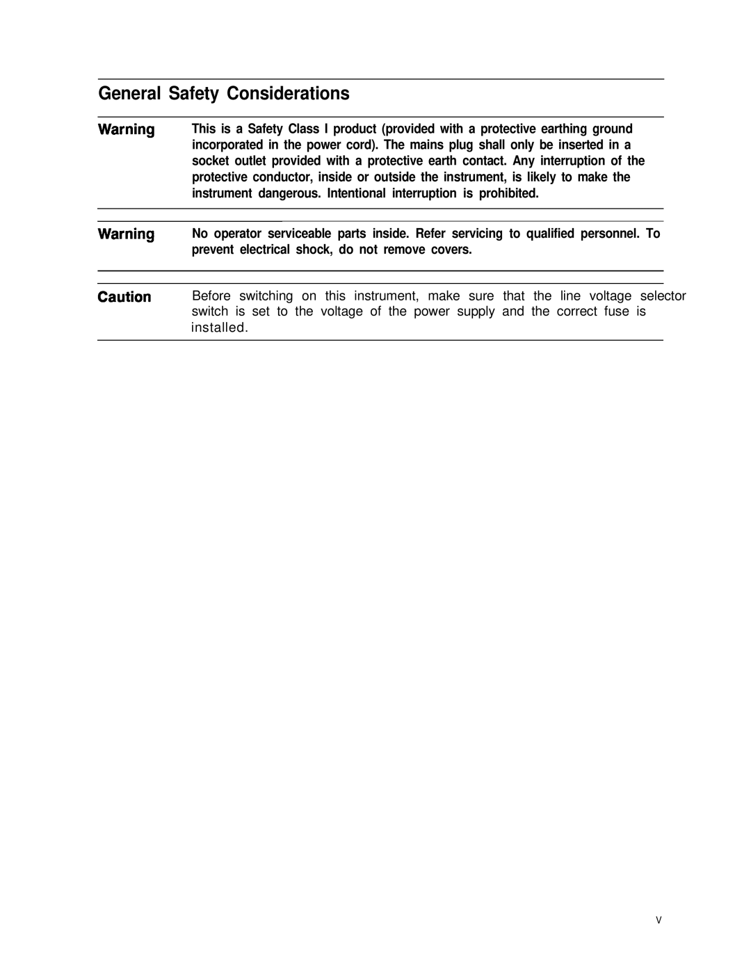 Agilent Technologies 856290216 service manual General Safety Considerations, Prevent electrical shock, do not remove covers 