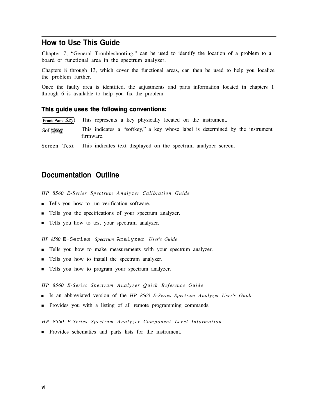 Agilent Technologies 856290216 How to Use This Guide, Documentation Outline, This guide uses the following conventions 