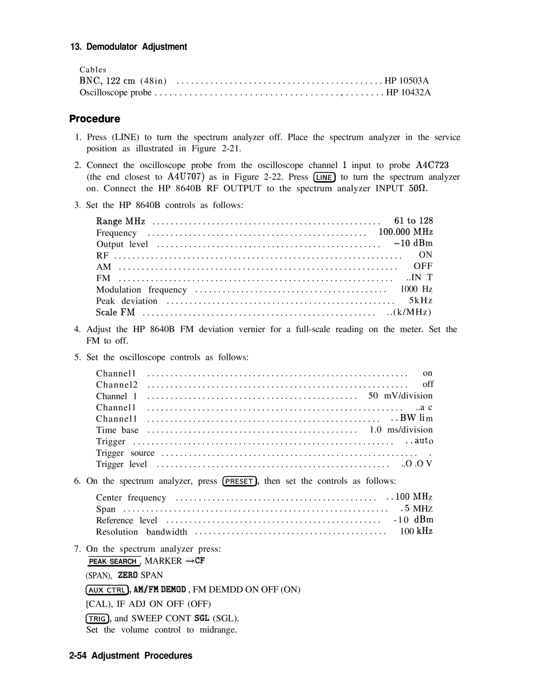 Agilent Technologies 856290216 service manual SPAN, Zero Span 