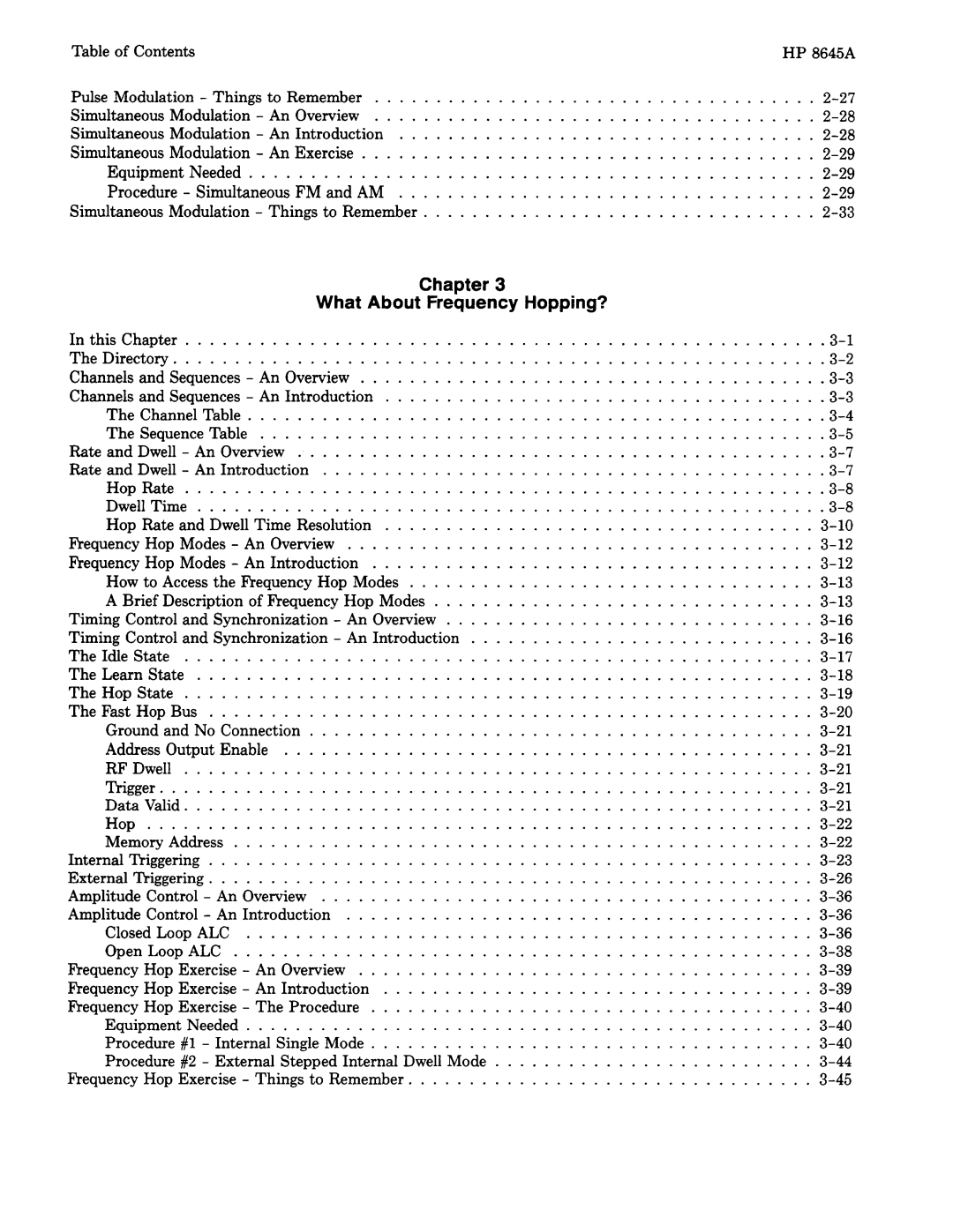 Agilent Technologies 8645A manual 