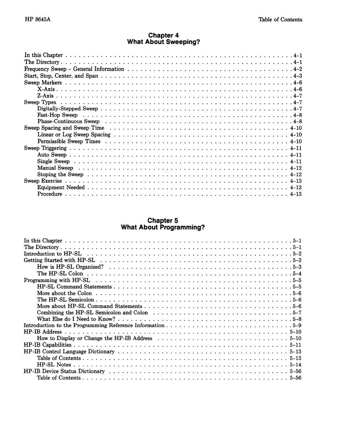 Agilent Technologies 8645A manual 