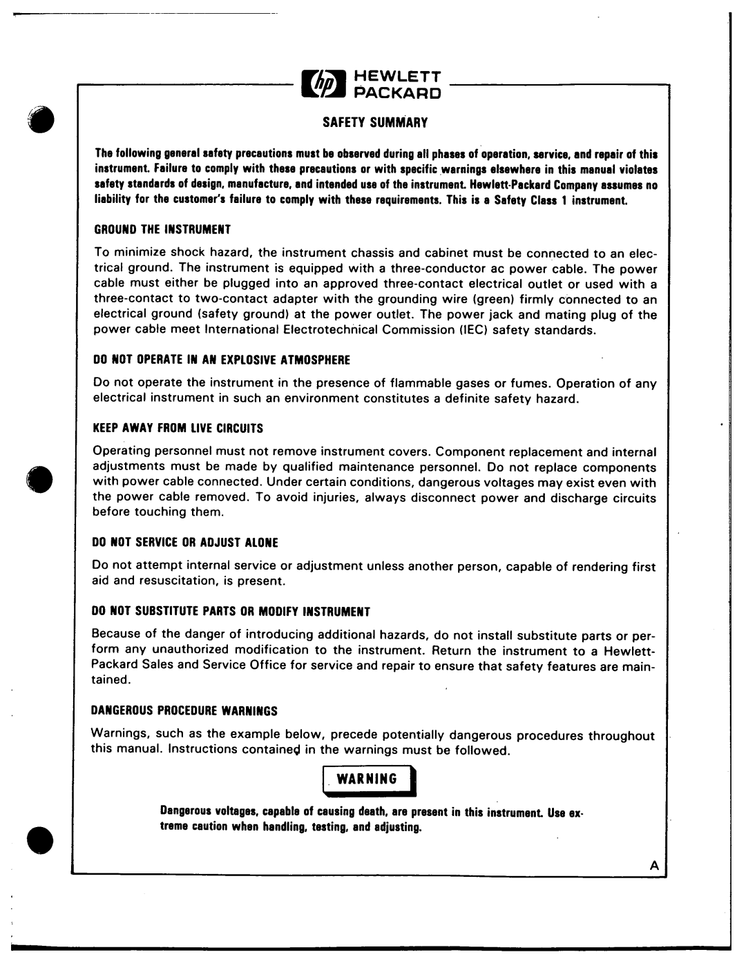 Agilent Technologies 8648A service manual 