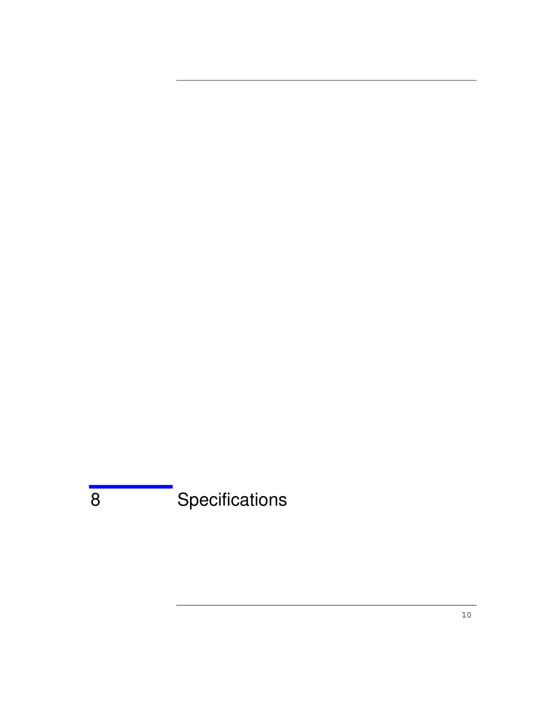 Agilent Technologies 87075C manual Specifications 