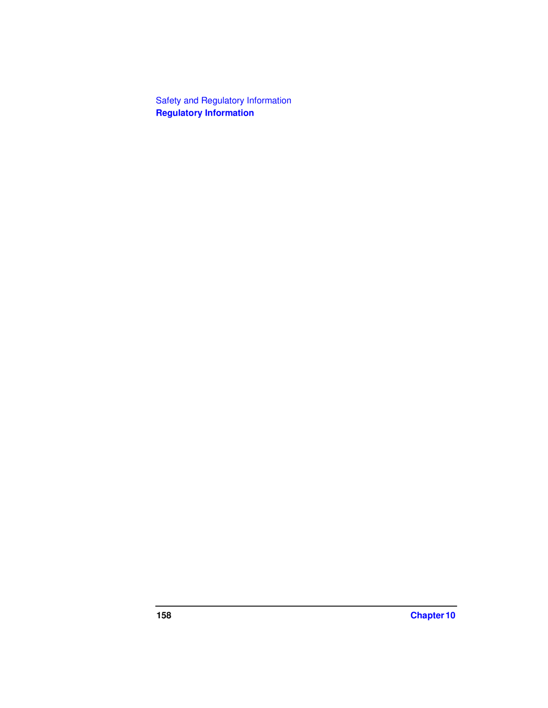 Agilent Technologies 87075C manual Regulatory Information 158 