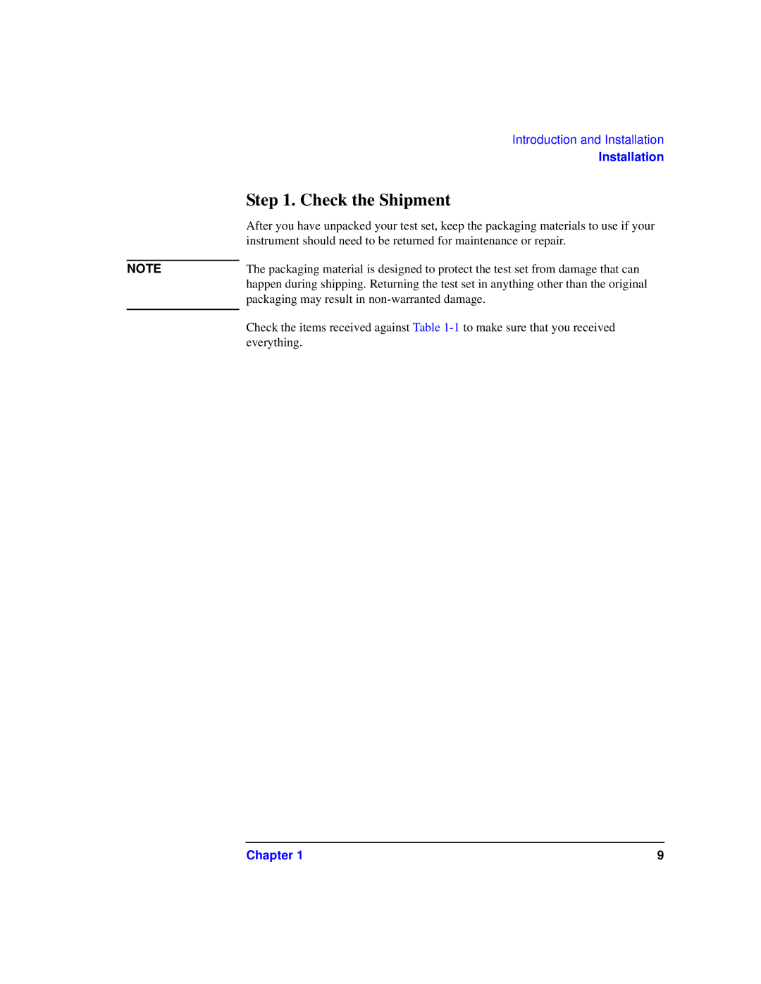 Agilent Technologies 87075C manual Check the Shipment 