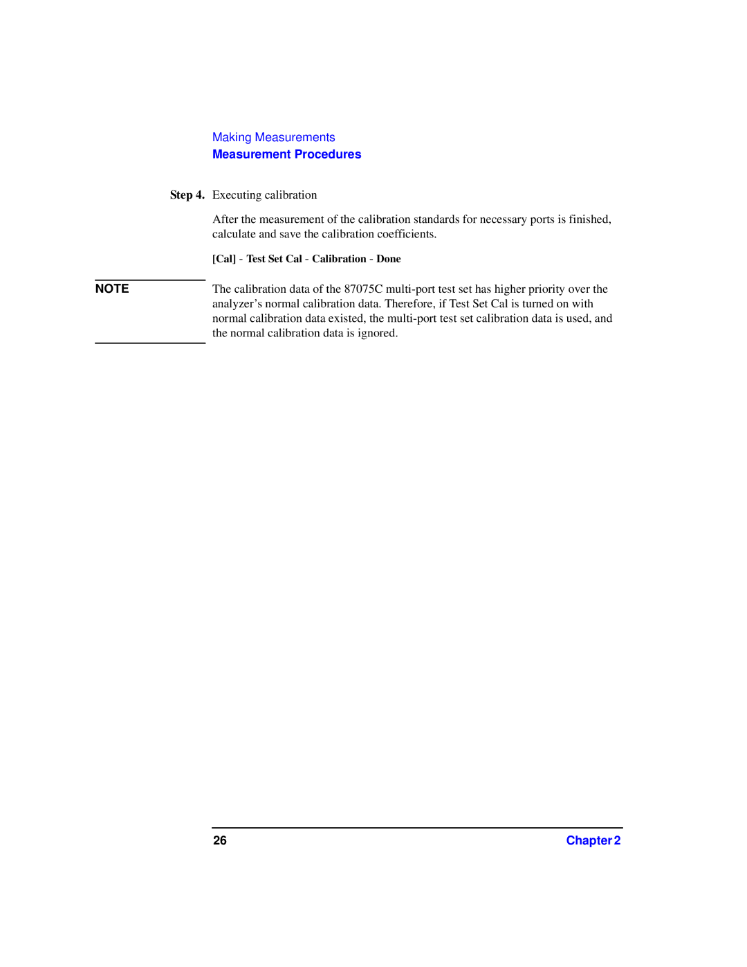 Agilent Technologies 87075C manual Step 