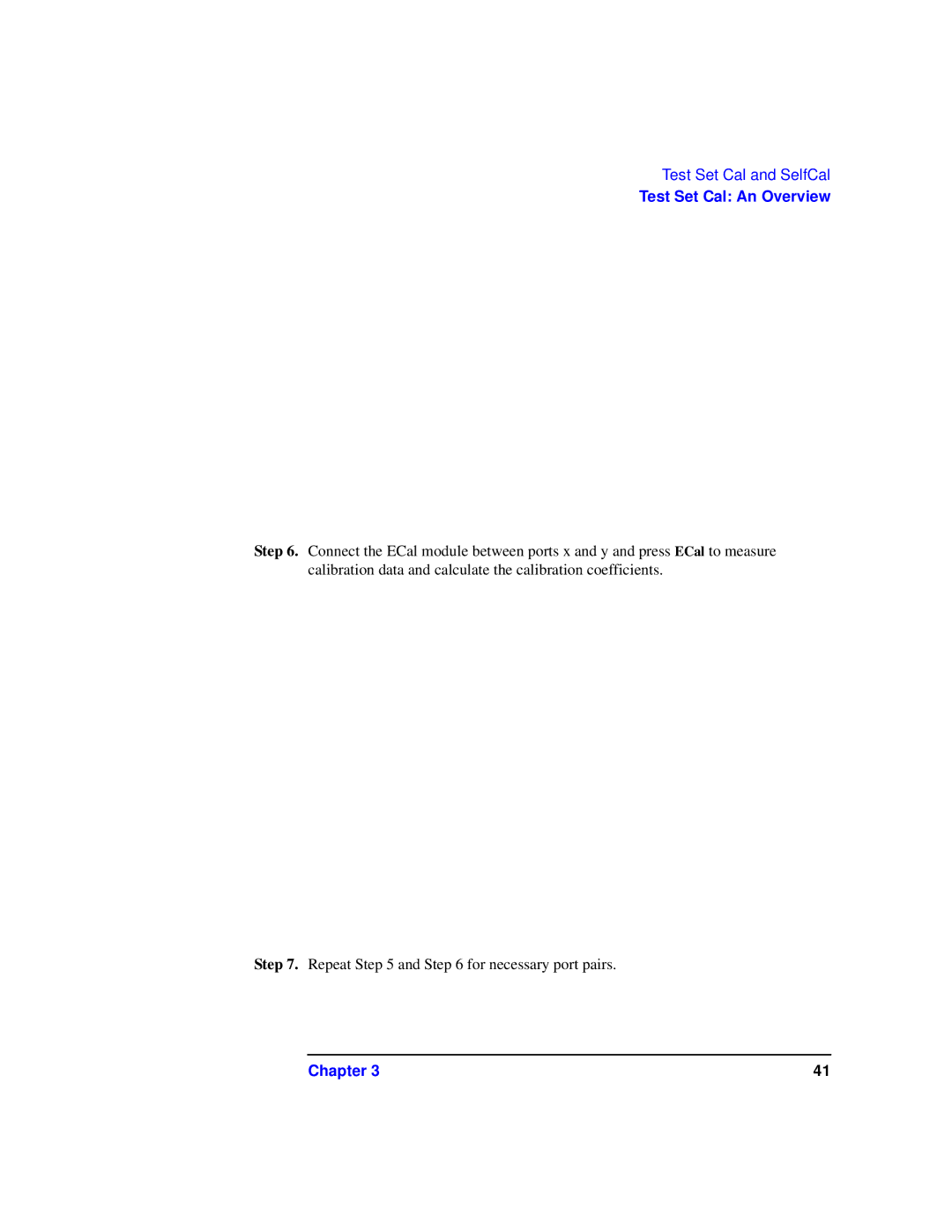 Agilent Technologies 87075C manual Test Set Cal An Overview 