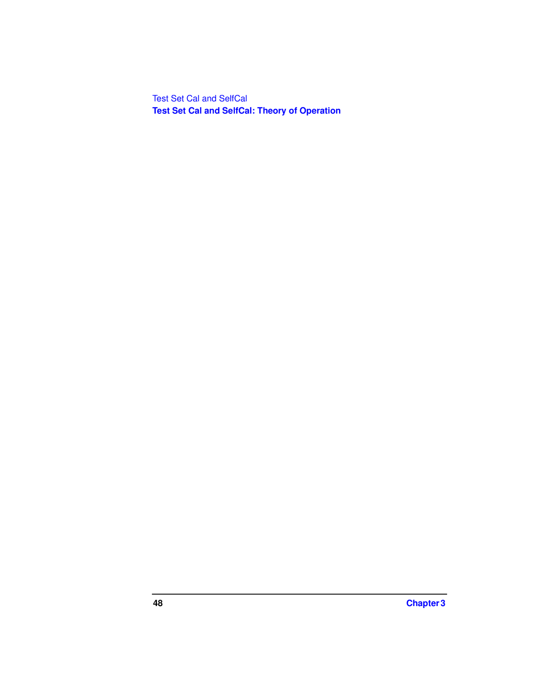 Agilent Technologies 87075C manual Test Set Cal and SelfCal Theory of Operation 