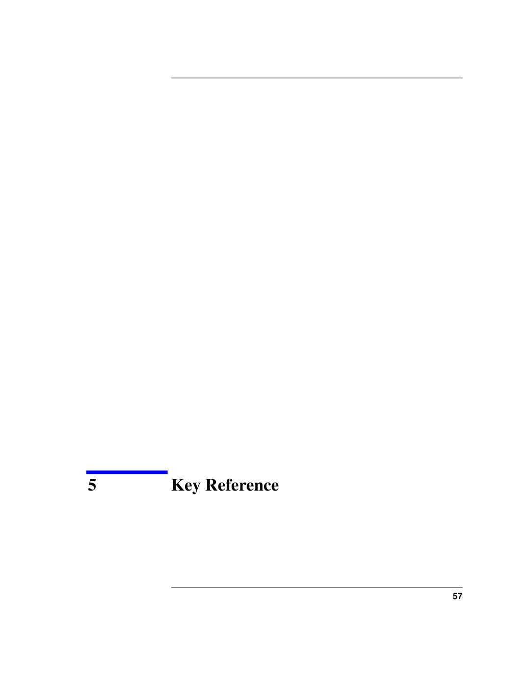 Agilent Technologies 87075C manual Key Reference 