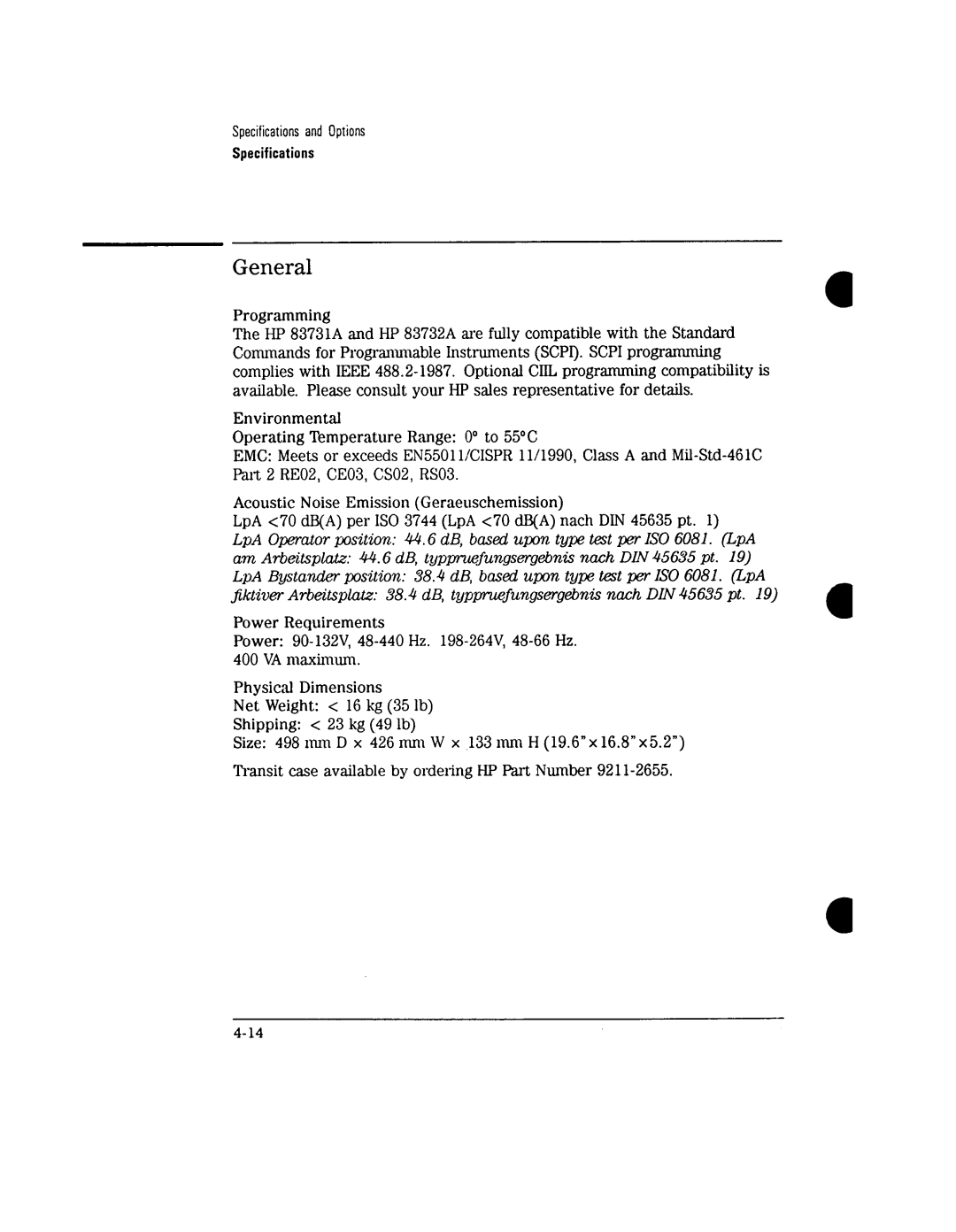 Agilent Technologies 8731A, 8732A manual 