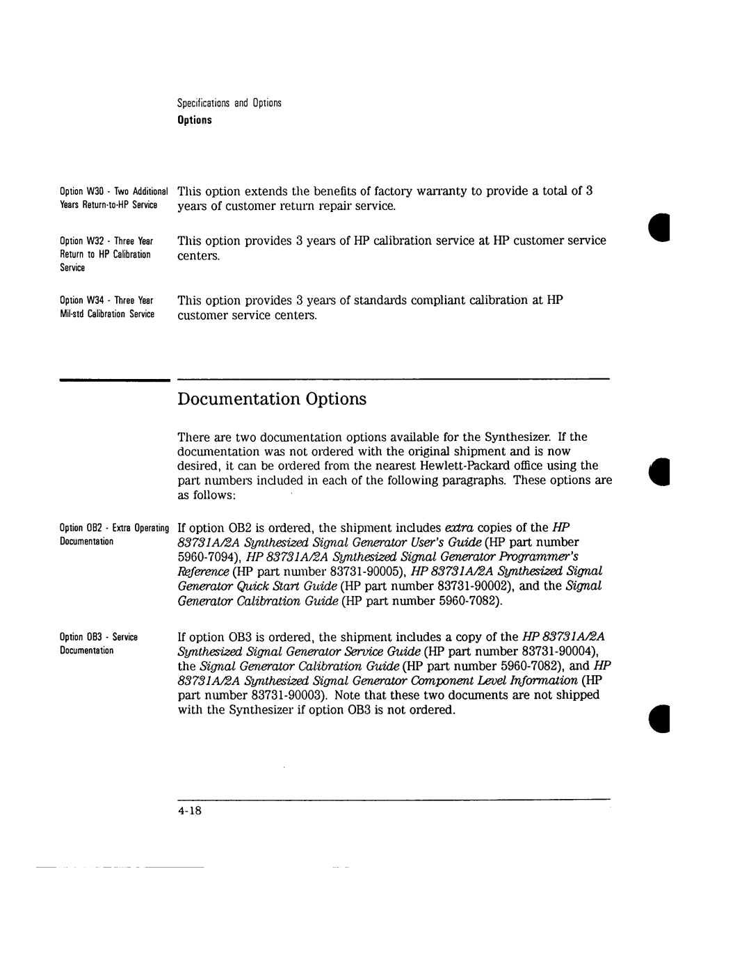 Agilent Technologies 8731A, 8732A manual 