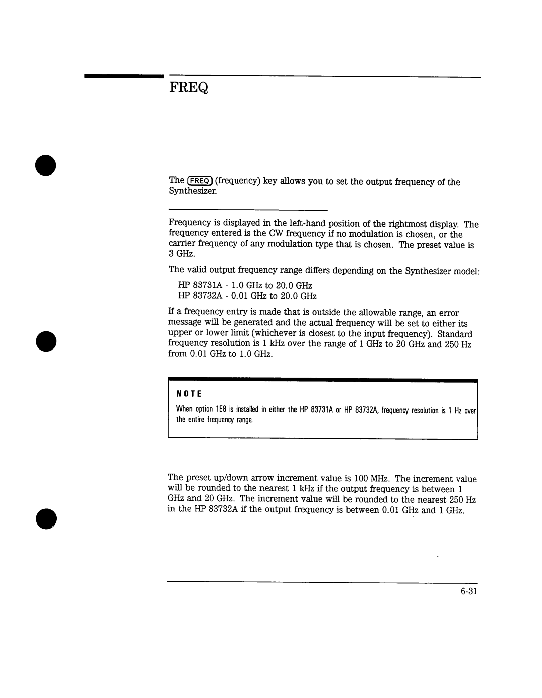 Agilent Technologies 8732A, 8731A manual 