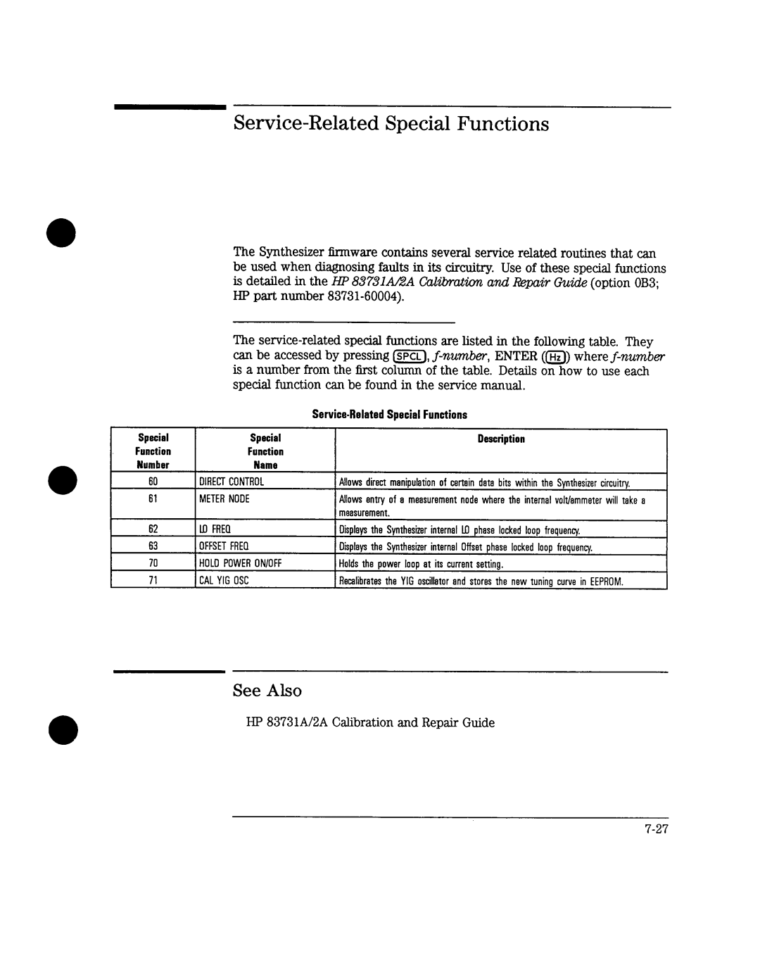 Agilent Technologies 8731A, 8732A manual 