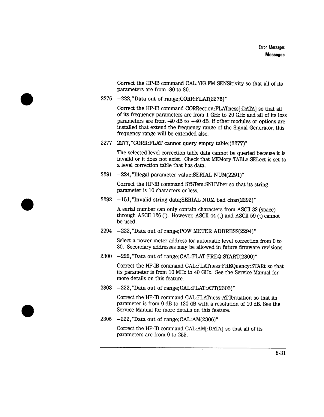 Agilent Technologies 8732A, 8731A manual 