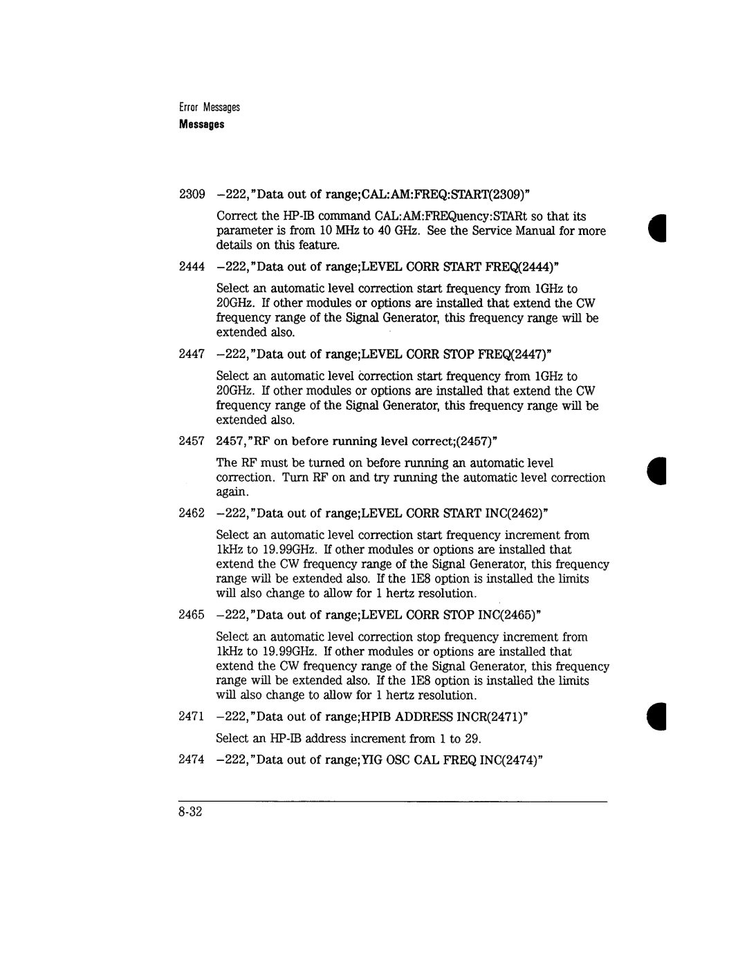 Agilent Technologies 8731A, 8732A manual 