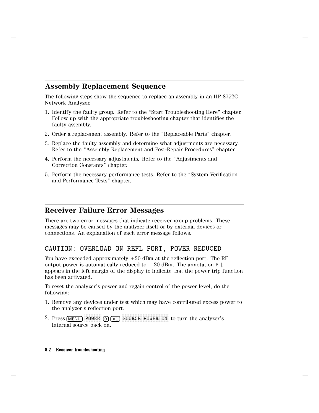 Agilent Technologies 8752C manual 