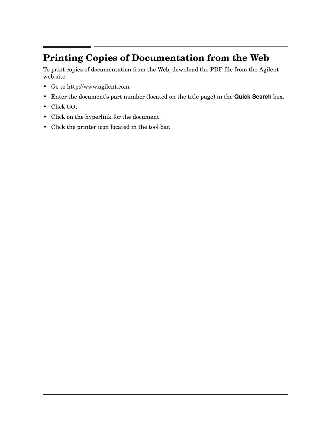 Agilent Technologies 8752C manual Printing Copies of Documentation from the Web 