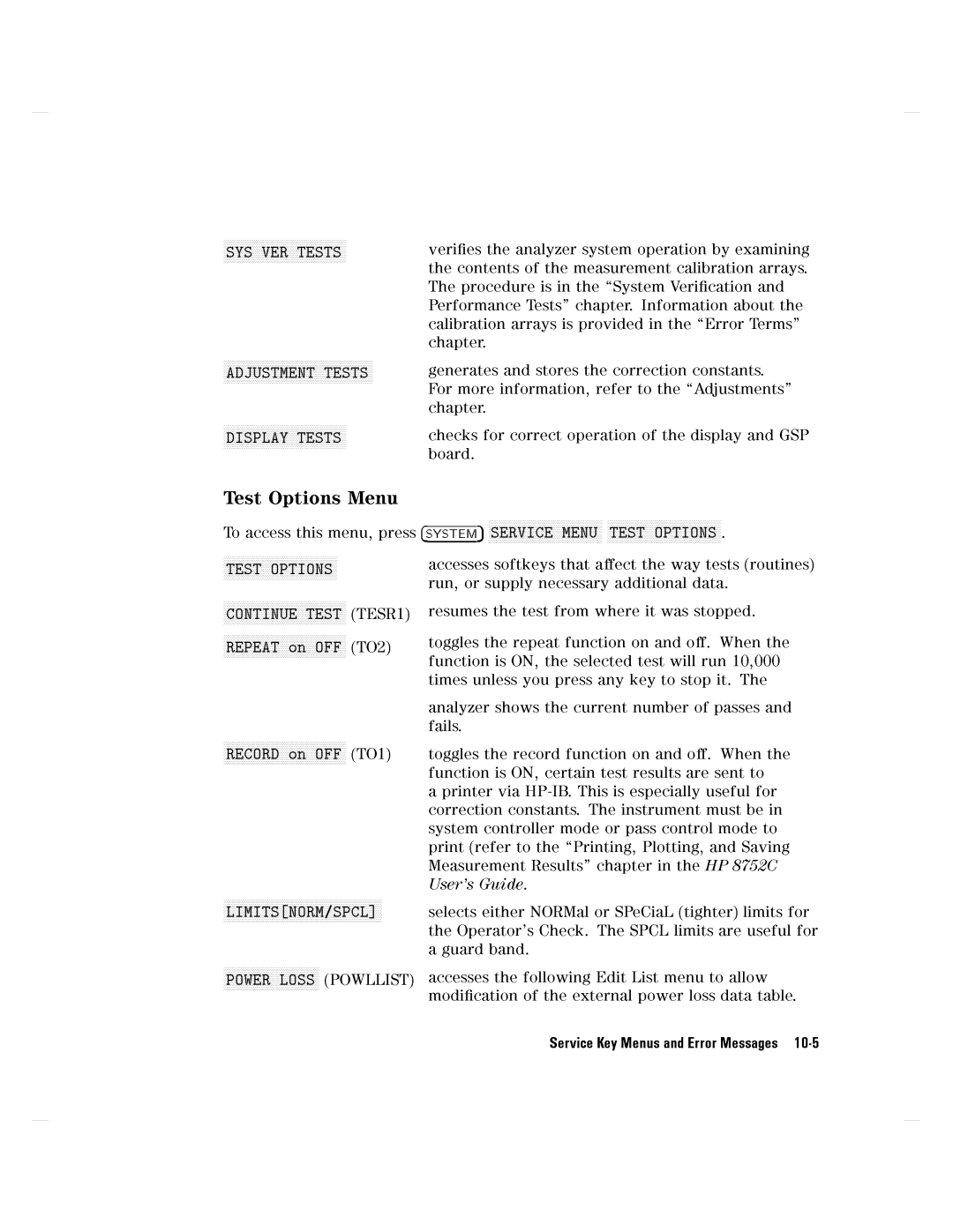 Agilent Technologies 8752C manual 