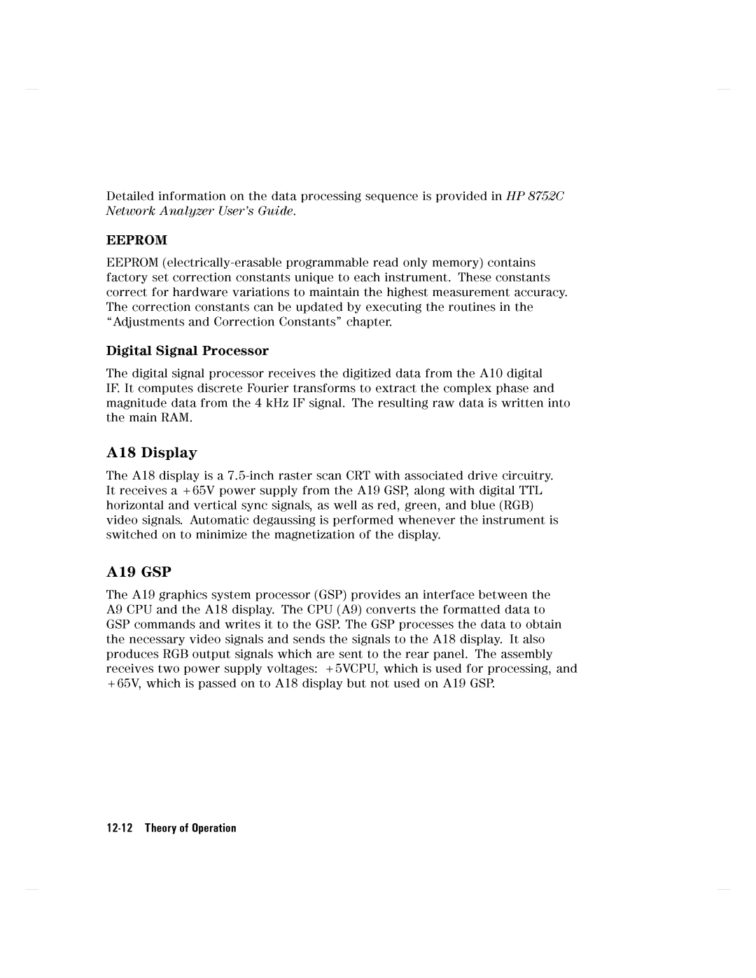 Agilent Technologies 8752C manual 