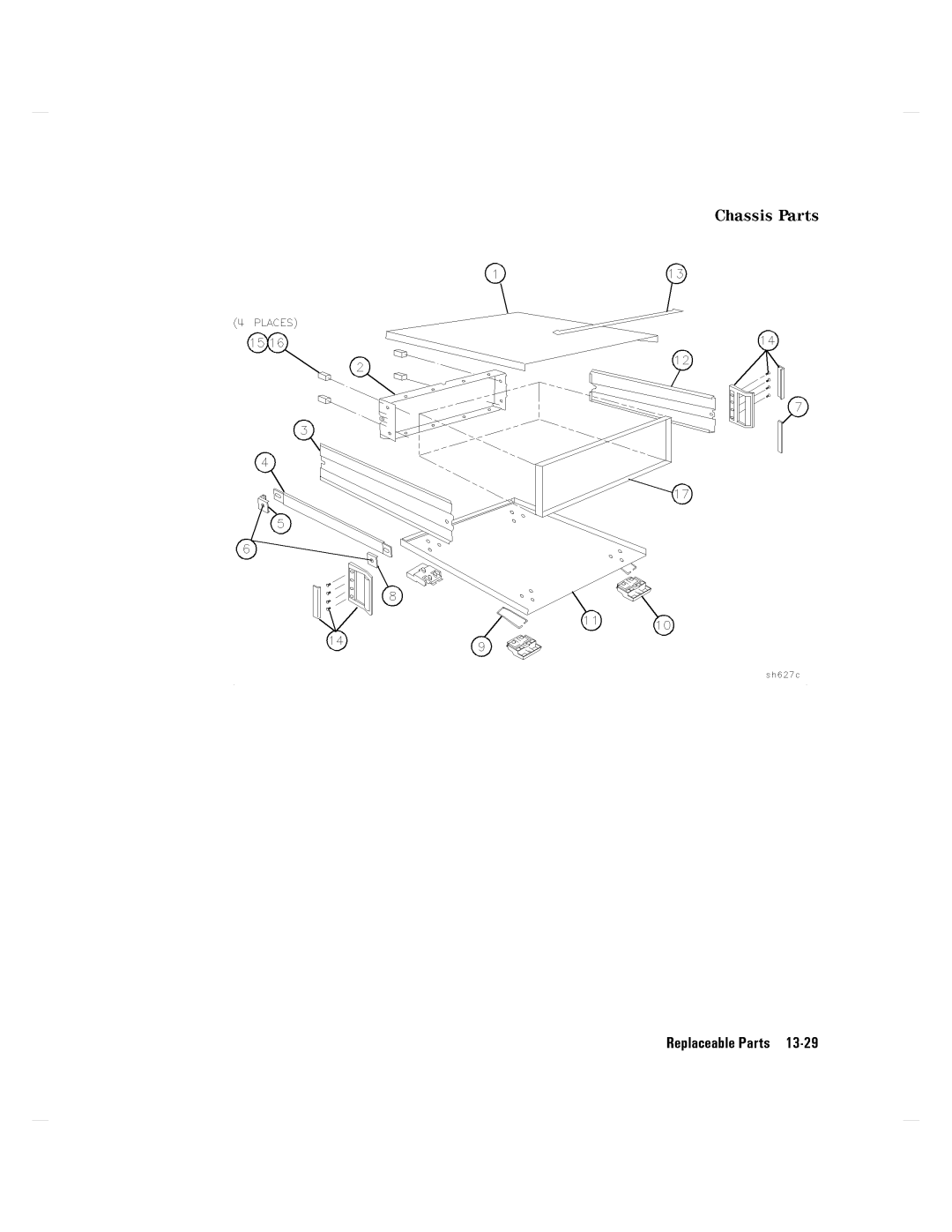 Agilent Technologies 8752C manual ChassisParts 