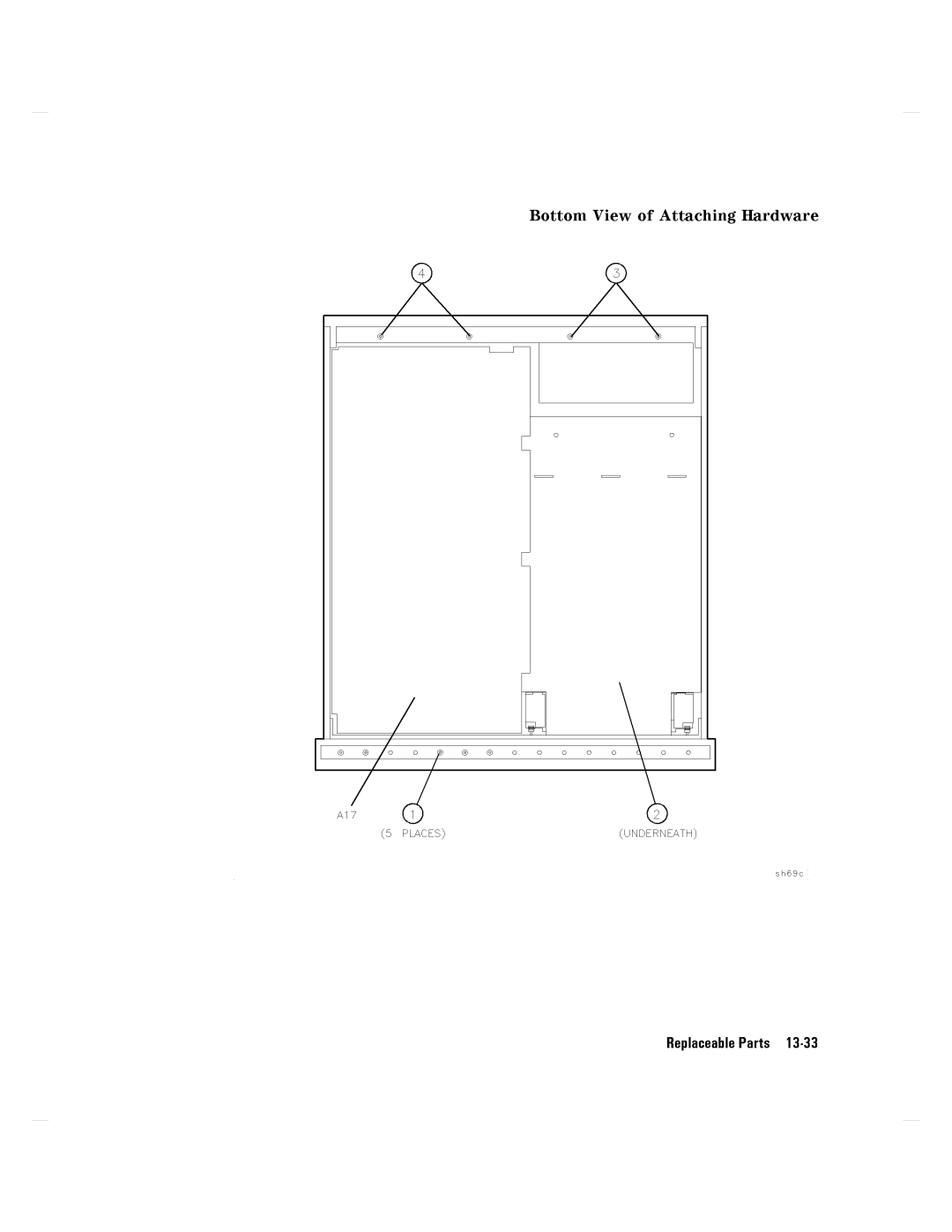 Agilent Technologies 8752C manual BottomViewofAttachingHardware 