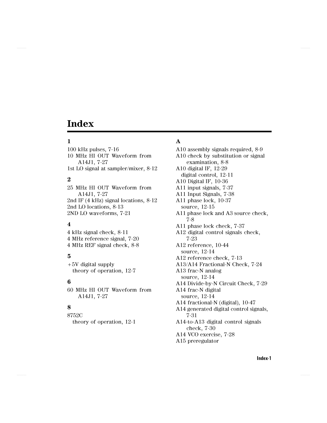 Agilent Technologies 8752C manual 