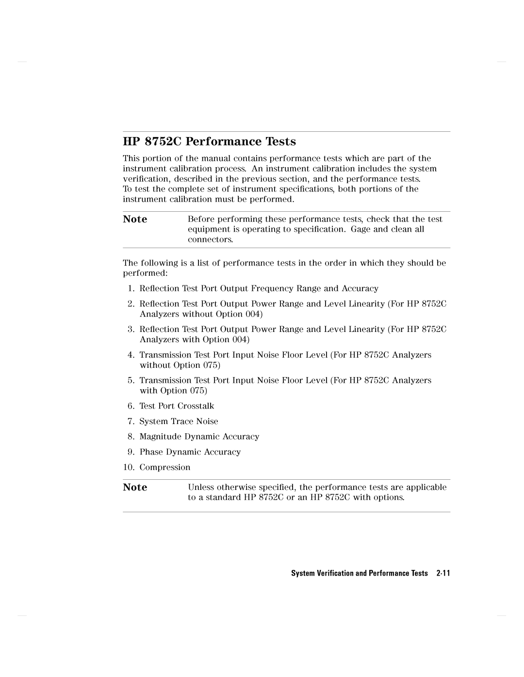 Agilent Technologies 8752C manual 