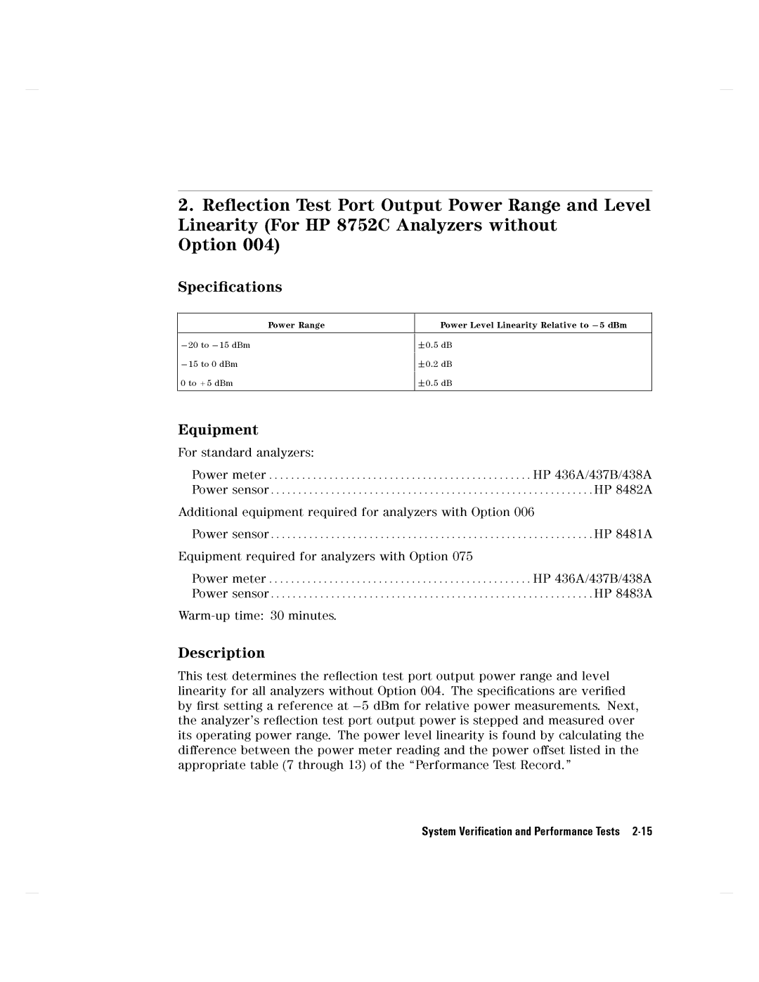 Agilent Technologies 8752C manual 