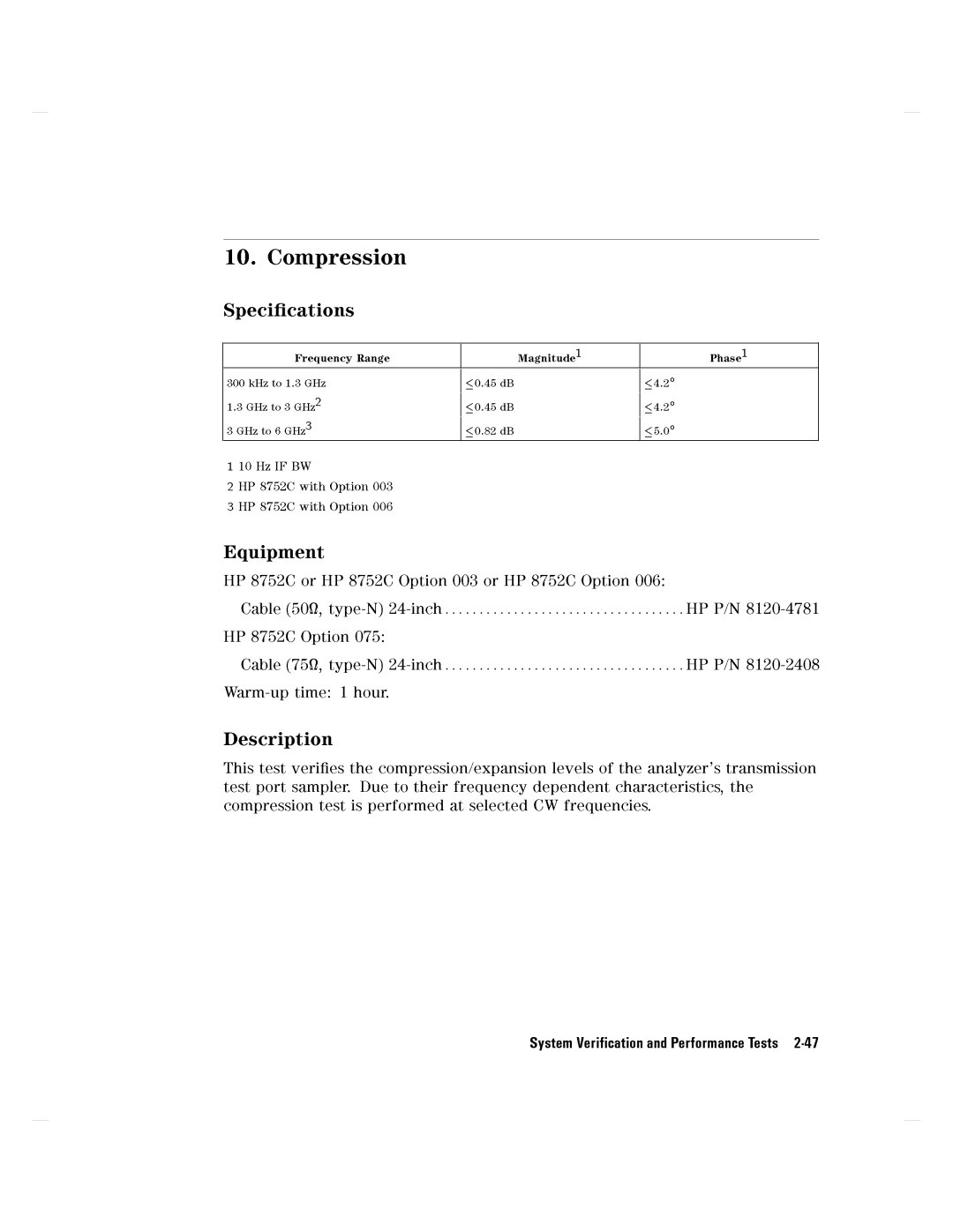 Agilent Technologies 8752C manual 