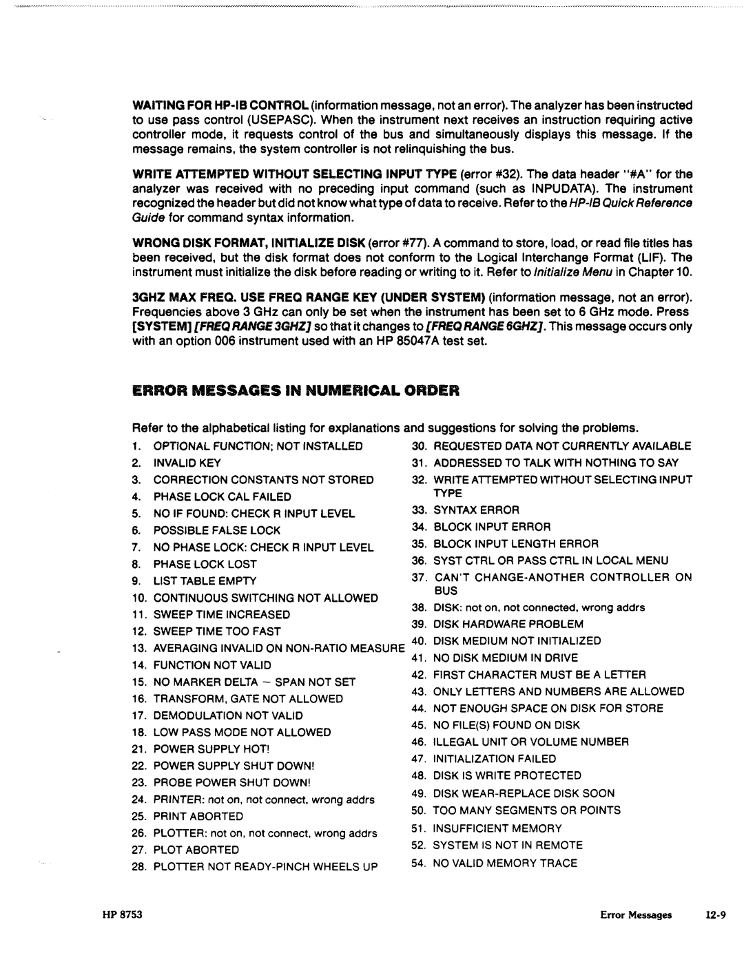 Agilent Technologies 8753C1 manual 