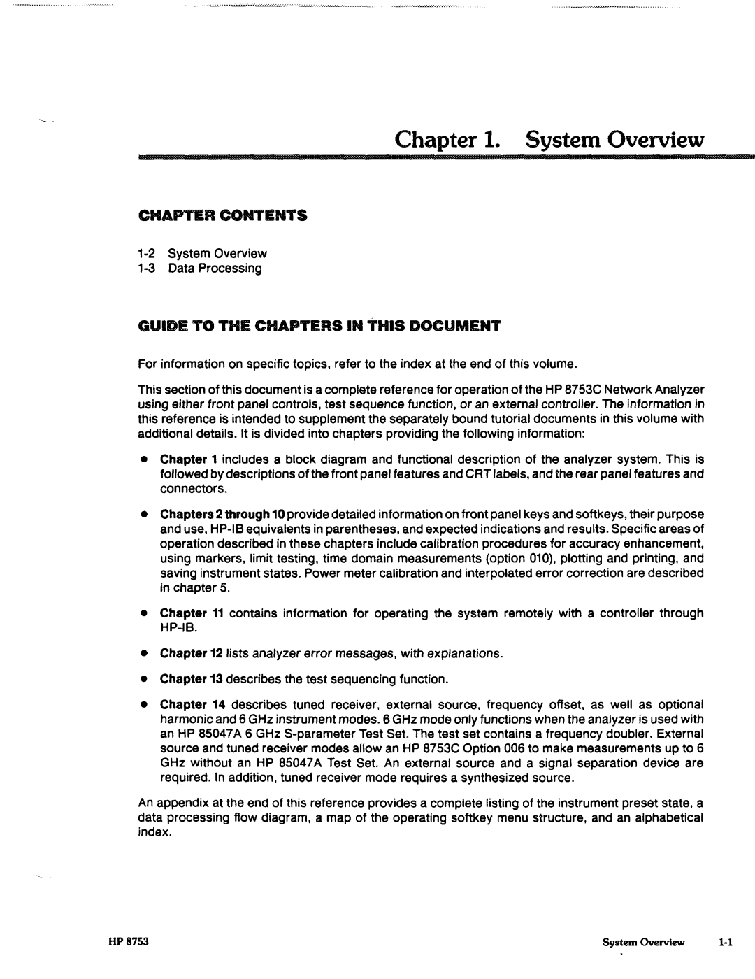 Agilent Technologies 8753C1 manual 