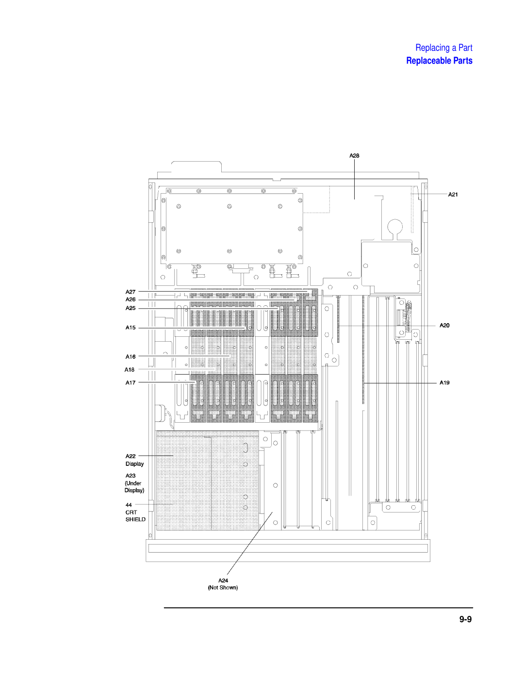 Agilent Technologies 8922 manual Replaceable Parts 