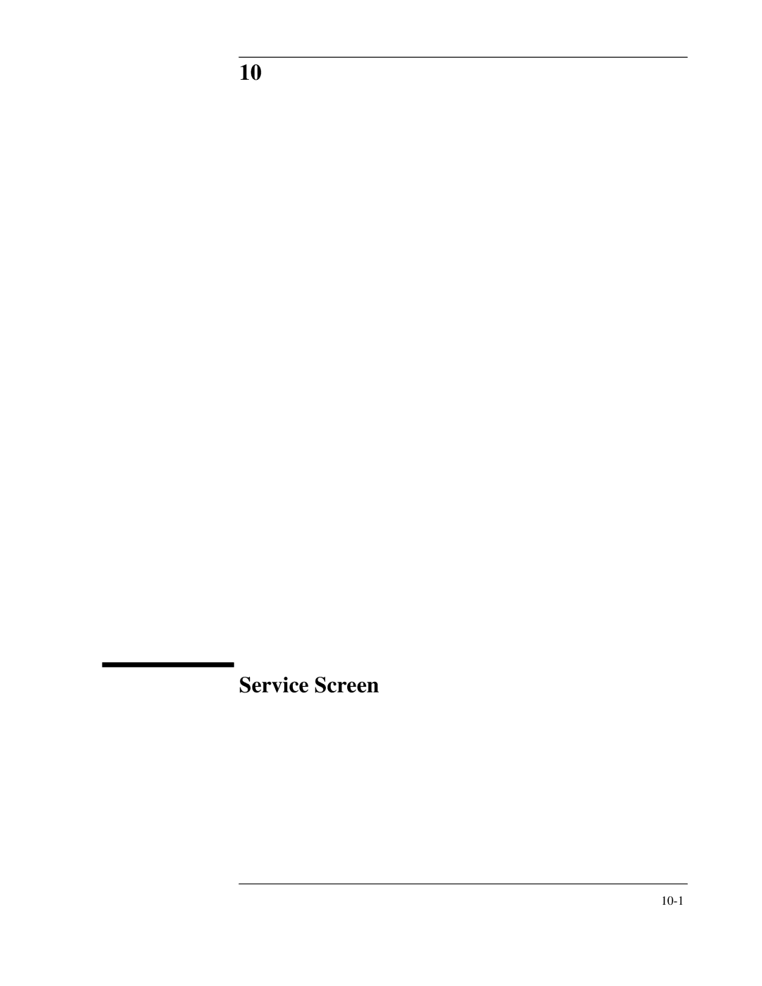 Agilent Technologies 8922 manual Service Screen 