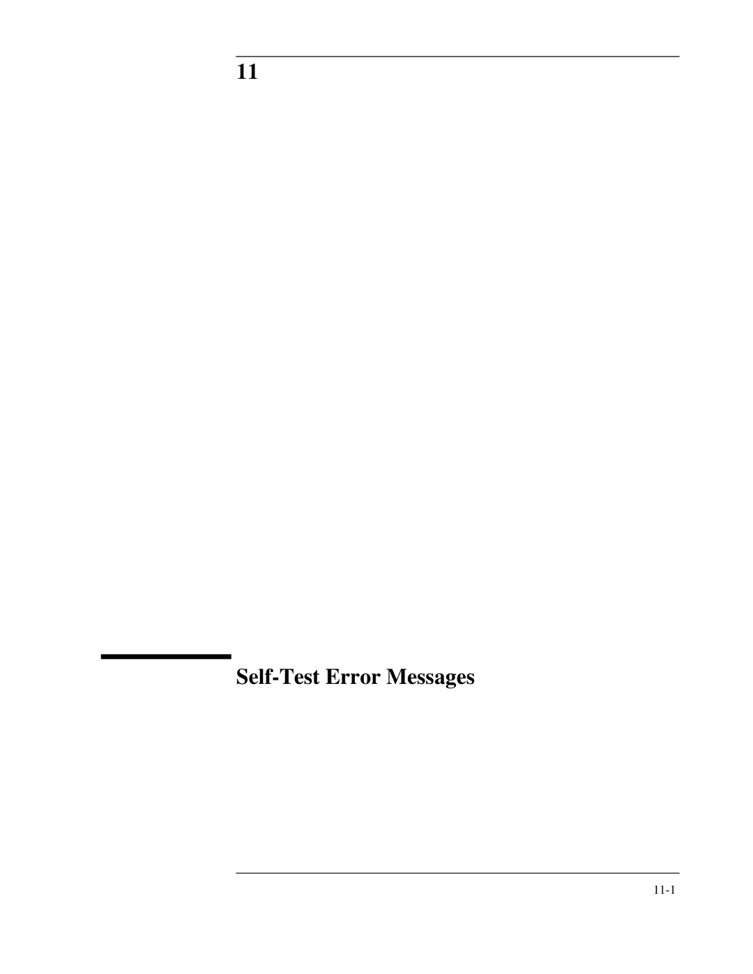 Agilent Technologies 8922 manual Self-Test Error Messages 