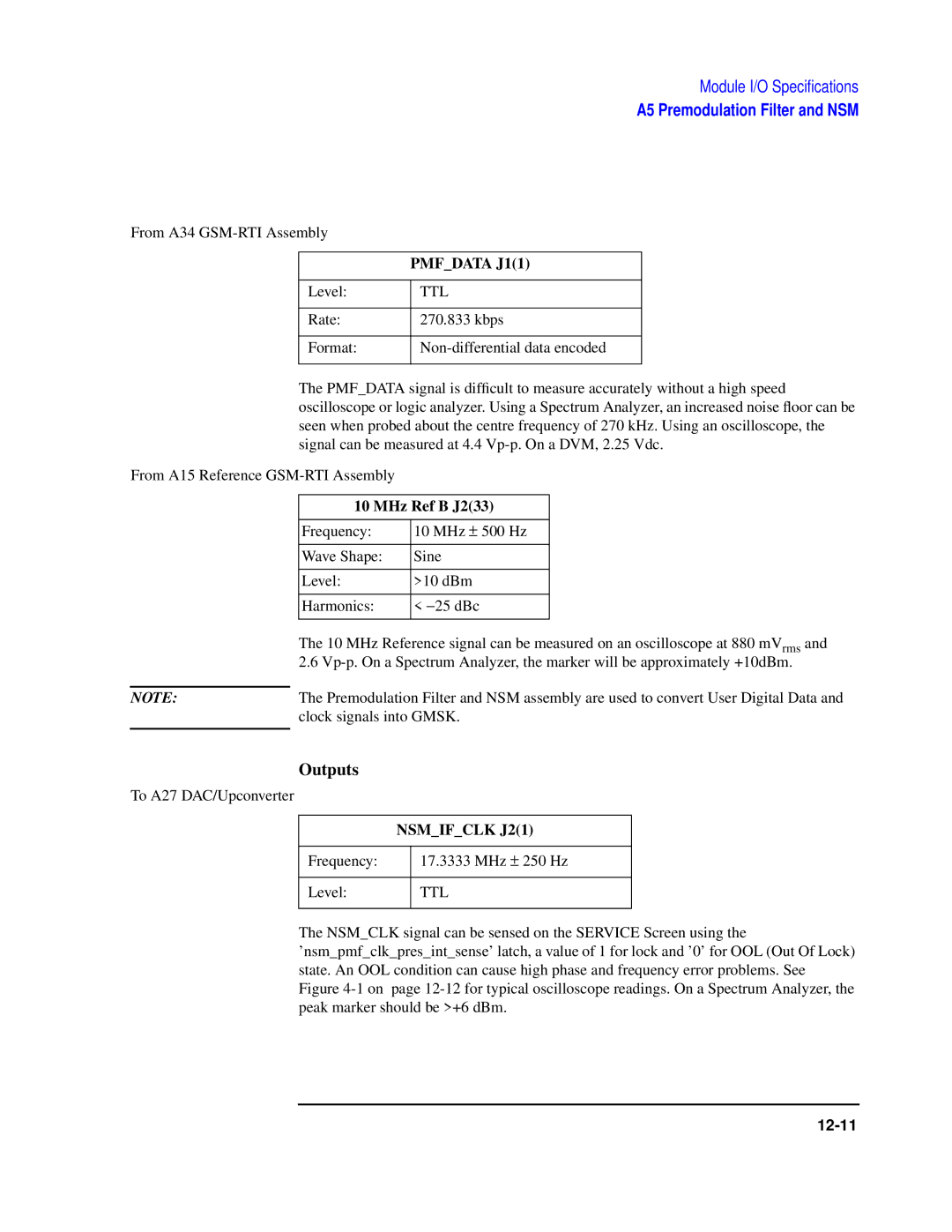 Agilent Technologies 8922 manual Pmfdata J11, MHz Ref B J233, Nsmifclk J21 