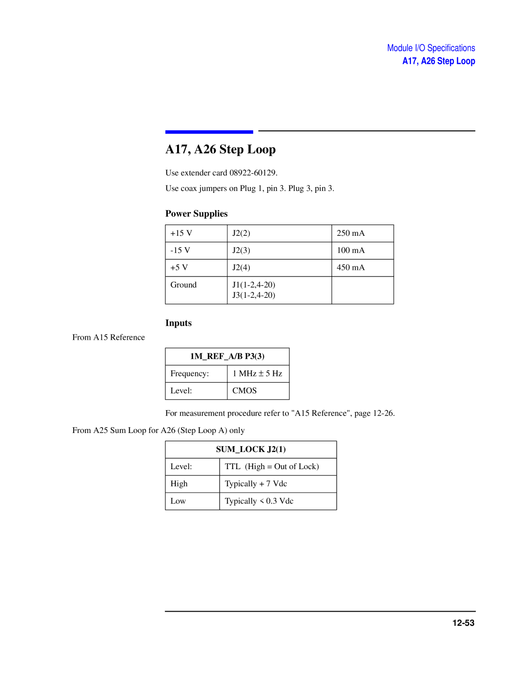 Agilent Technologies 8922 manual A17, A26 Step Loop, 1MREFA/B P33 