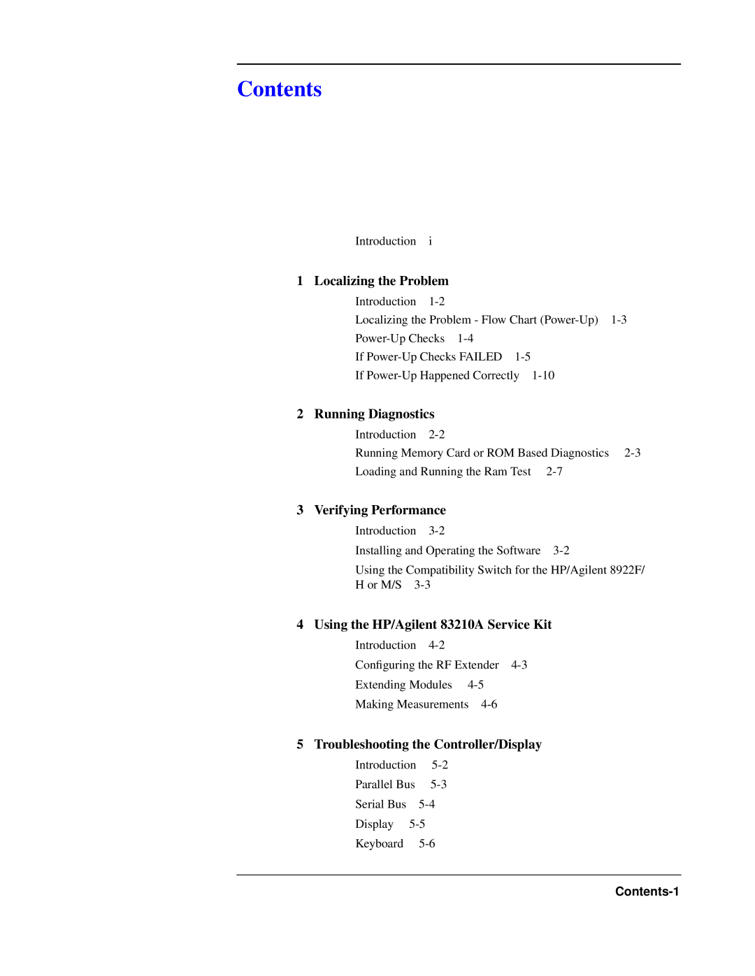 Agilent Technologies 8922 manual Contents 