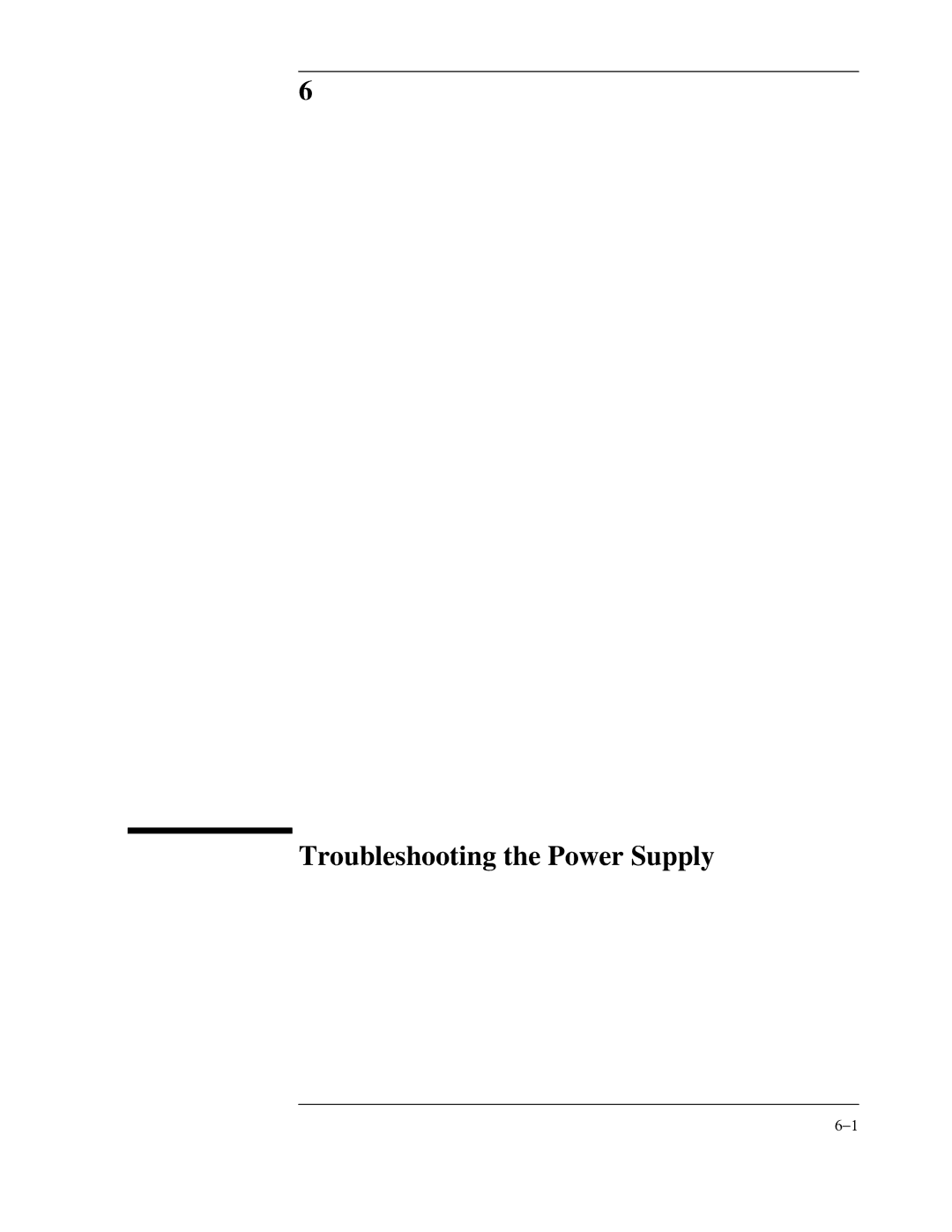 Agilent Technologies 8922 manual Troubleshooting the Power Supply 