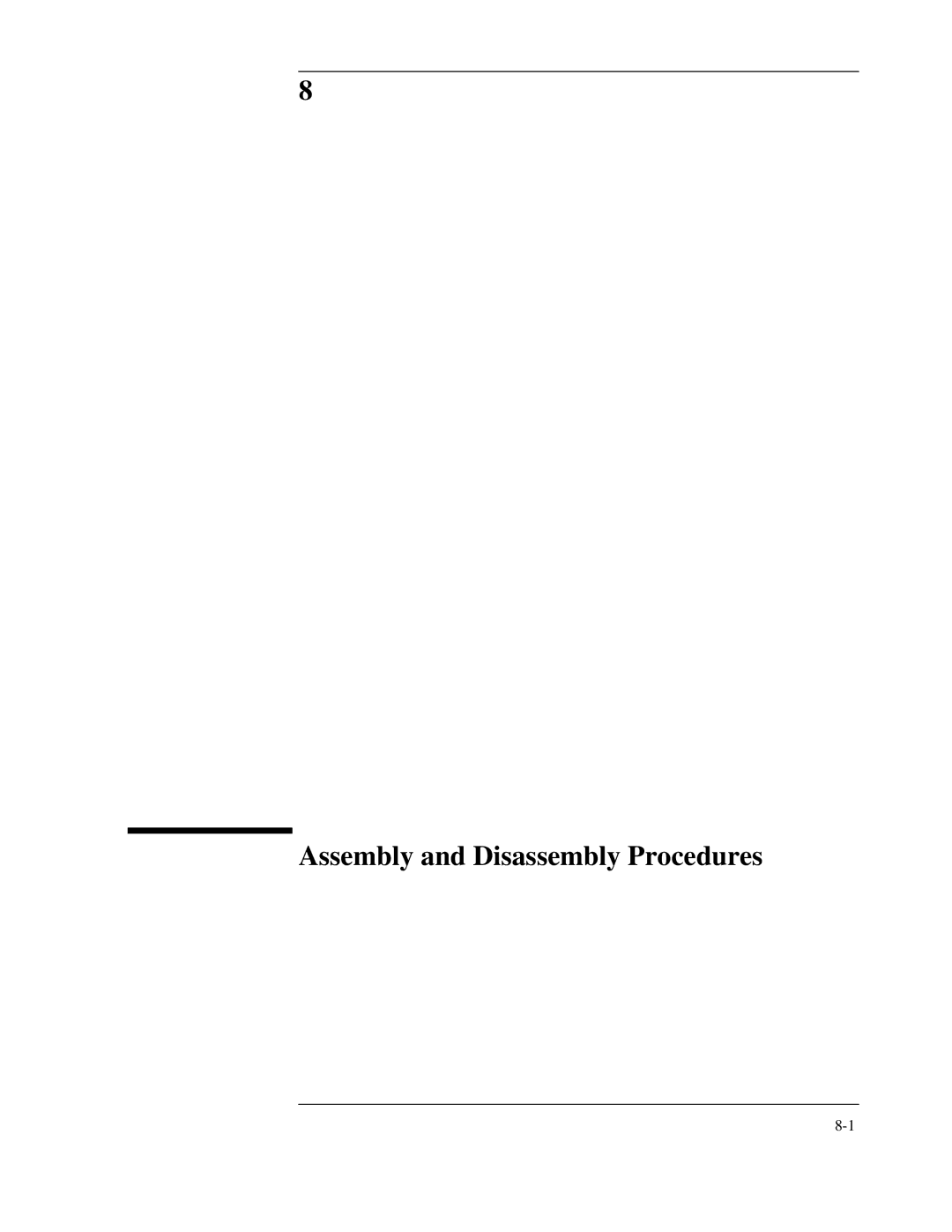 Agilent Technologies 8922 manual Assembly and Disassembly Procedures 