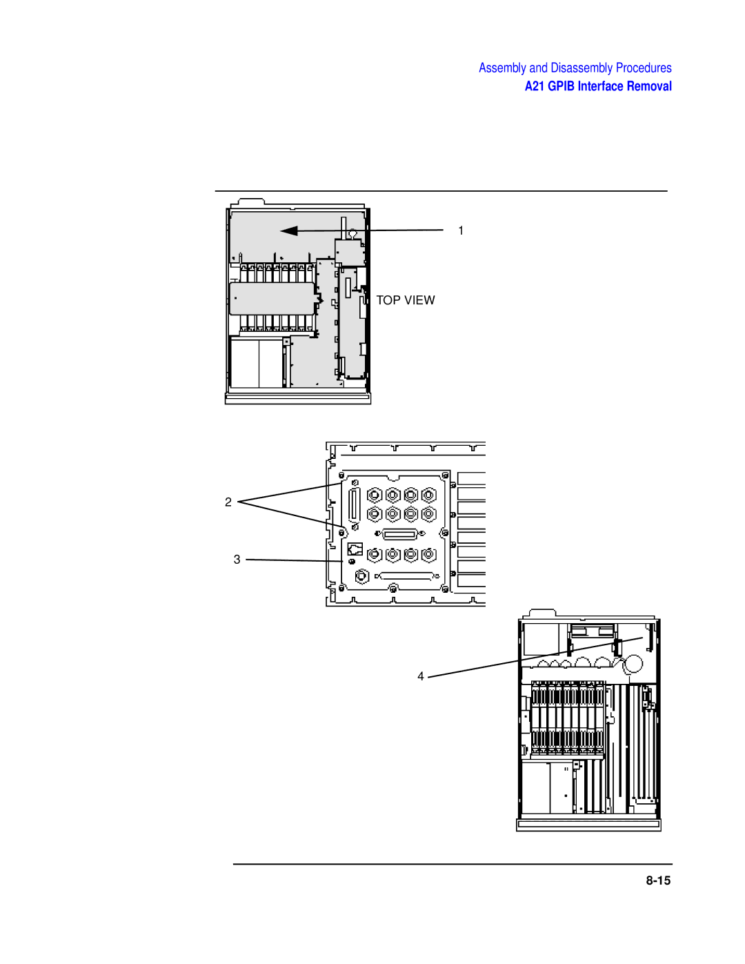 Agilent Technologies 8922 manual TOP View 