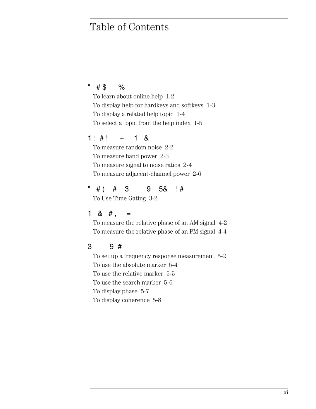 Agilent Technologies 89441A manual Table of Contents 