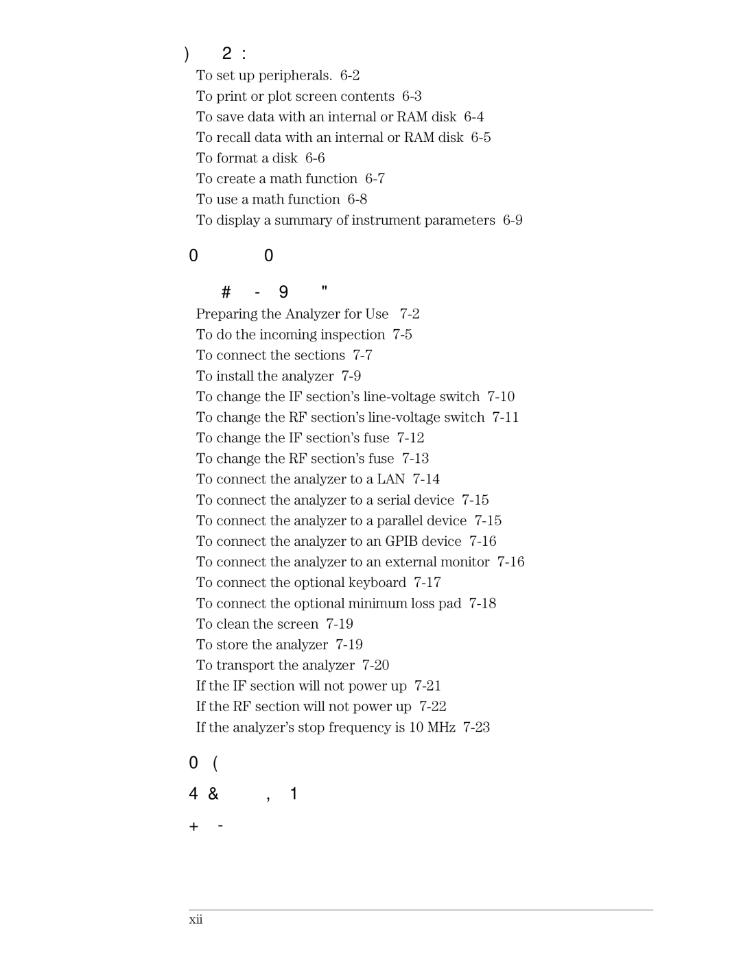 Agilent Technologies 89441A manual General Tasks, Xii 