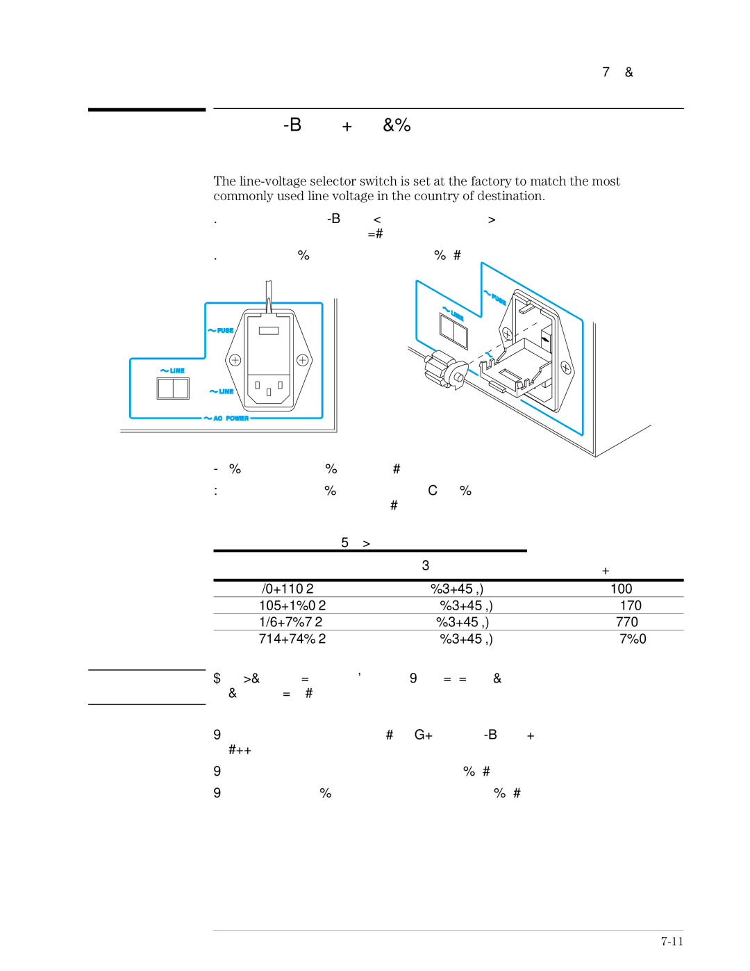 Agilent Technologies 89441A manual To change the RF section’s line-voltage switch 